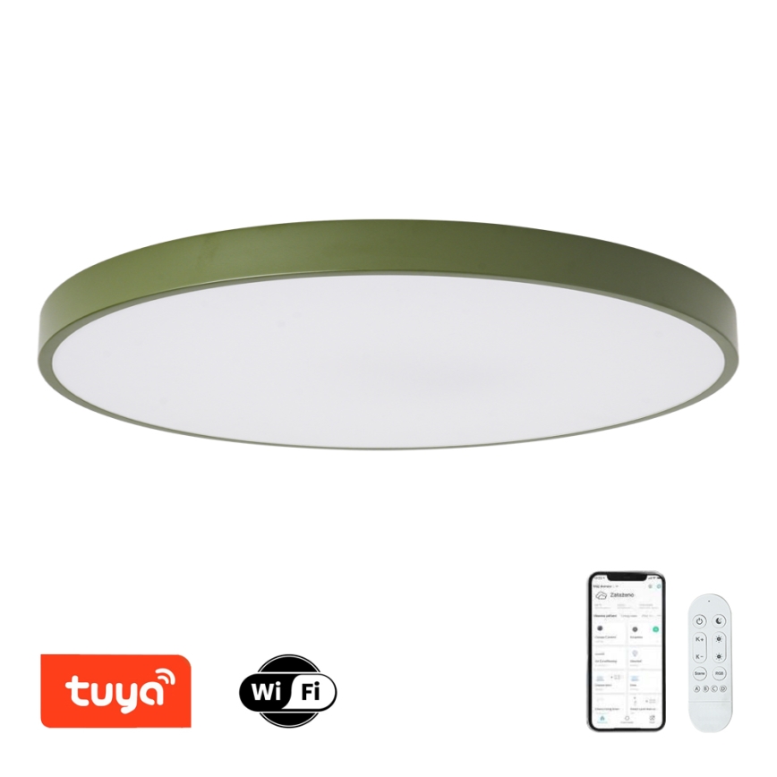Brilagi - Fényerőszabályozható LED lámpatest POOL SMART LED/128W/230V Ø 100 cm Wi‑Fi Tuya + távirányító zöld