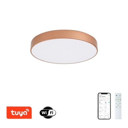 Brilagi - dimmelhető LED mennyezeti lámpa POOL SMART LED/60W/230V 3000-6000K átm. 50 cm Wi-Fi Tuya bronzszínű + távirányító