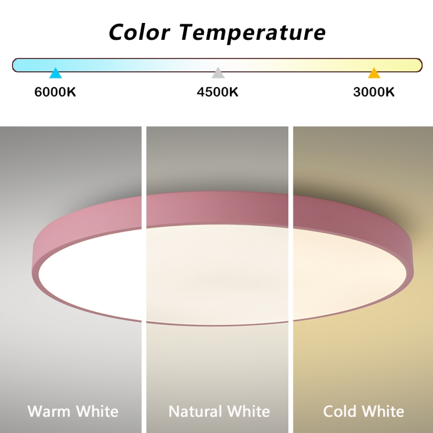 Brilagi - LED dimmelhető medencelámpa POOL SMART LED/128W/230V átm. 100 cm 3000-6000K Wi-Fi Tuya + távirányító rózsaszín