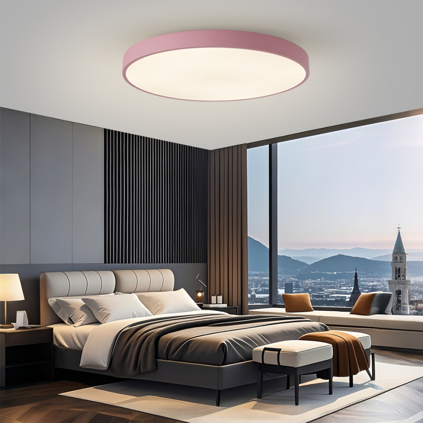 Brilagi - LED dimmelhető medencelámpa POOL SMART LED/128W/230V átm. 100 cm 3000-6000K Wi-Fi Tuya + távirányító rózsaszín