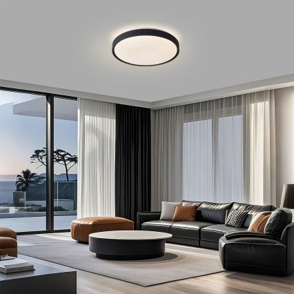 Brilagi - CORVO dimmelhető LED mennyezeti lámpa LED/72W/230V 3000-6000K, fekete, átmérő 50 cm + távirányító