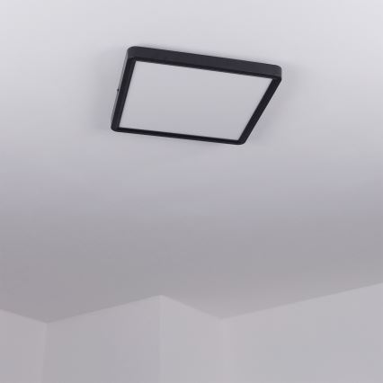 Brilagi - ESTELA SQUARE dimmelhető LED mennyezeti lámpatest/36W/230V 3000-6500K 31x31 cm fekete + távirányító