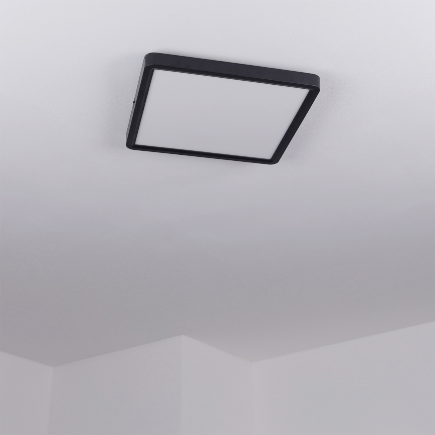 Brilagi - ESTELA SQUARE dimmelhető LED mennyezeti lámpatest/36W/230V 3000-6500K 31x31 cm fekete + távirányító