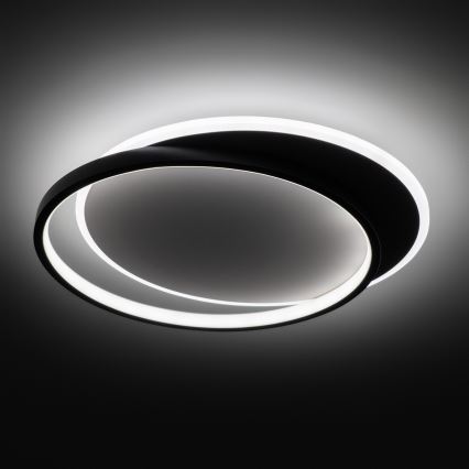 Brilagi - Dimmelhető LED mennyezeti lámpatest FLARE LED/48W/230V 3000-6000K 39,5x45 cm fehér/fekete + távirányító