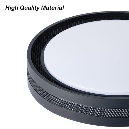 Brilagi - KREON LED dimmelhető mennyezeti lámpa LED/54W/230V 3000-6000K fekete, átm. 38 cm + távirányító