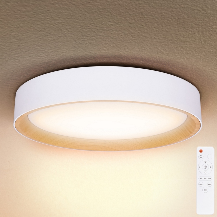 Brilagi - LED Dimmelhető mennyezeti lámpa LARIOS LED/60W/230V 3000-6500K ø 49 cm fehér + távirányítás
