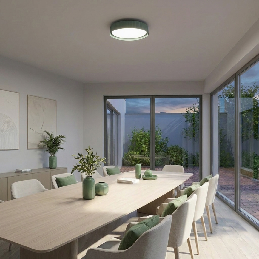 Brilagi - Dimmelhető LED mennyezeti lámpatest LUCIA LED/48W/230V 3000-6500K átm. 41 cm zöld + távirányító