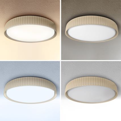 Brilagi - LED dimmelhető mennyezeti lámpatest LUCIA LED/60W/230V 3000-6500K átm. 59 cm bézs + távirányító