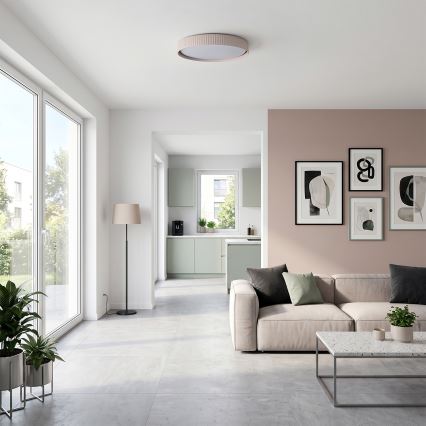 Brilagi - LED dimmelhető mennyezeti lámpa LUCIA LED/60W/230V 3000-6500K átmérő 59 cm bézs + távirányító