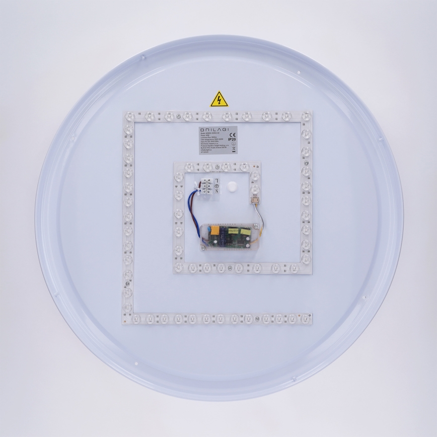 Brilagi - Fényerőszabályozható LED mennyezeti lámpa LUCIA LED/60W/230V 3000-6500K átm. 59 cm szürke + távirányító