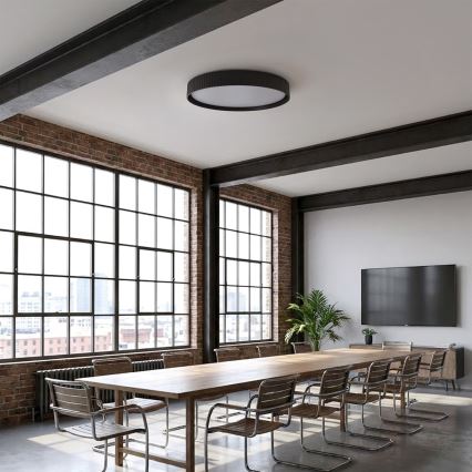 Brilagi - dimmelhető mennyezeti lámpatest LUCIA LED, 60 W, 230 V, 3000–6500 K, Ø 59 cm, fekete + távirányító