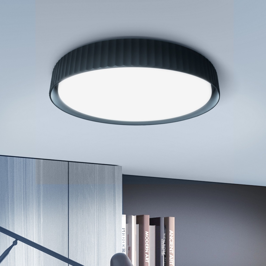 Brilagi - dimmelhető mennyezeti lámpatest LUCIA LED, 60 W, 230 V, 3000–6500 K, Ø 59 cm, fekete + távirányító