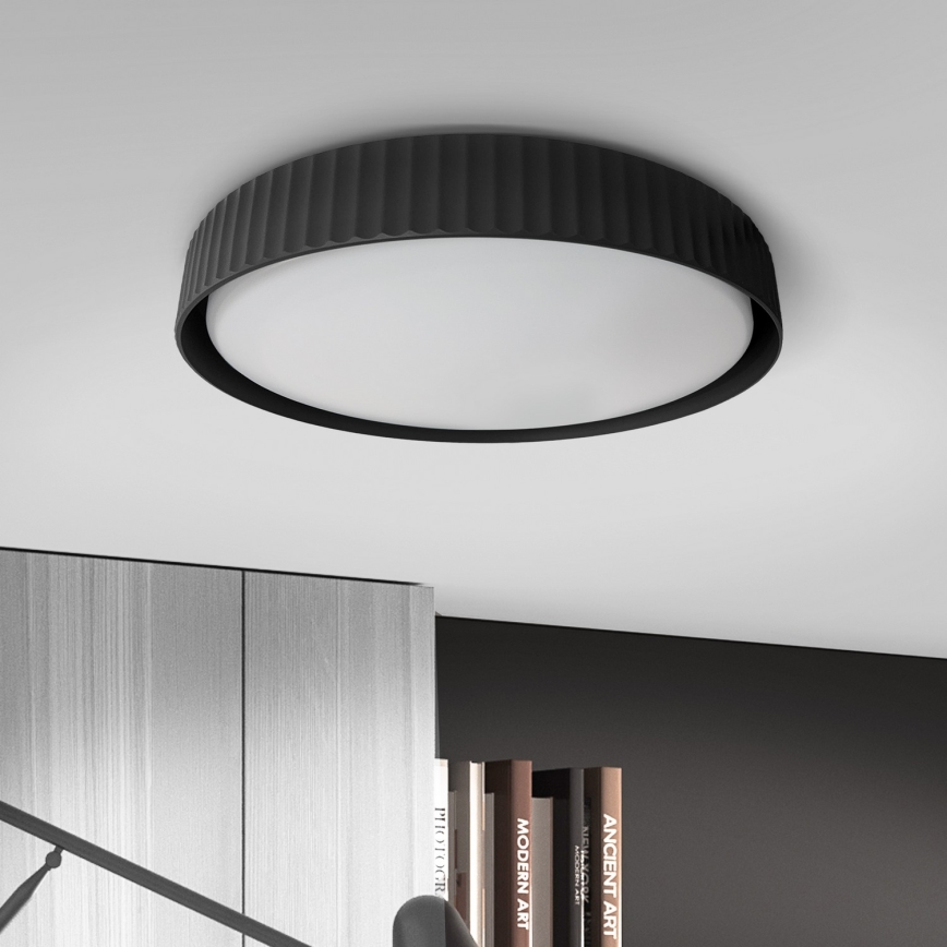 Brilagi - dimmelhető mennyezeti lámpatest LUCIA LED, 60 W, 230 V, 3000–6500 K, Ø 59 cm, fekete + távirányító