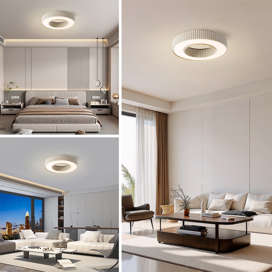 Brilagi - LED dimmelhető mennyezeti lámpa LUMIX LED/48W/230V 3000-6000K bézs, átmérő 50 cm + távirányító