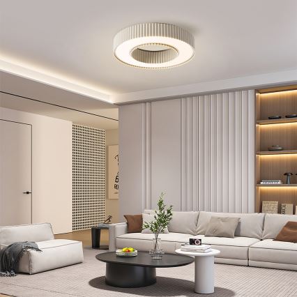 Brilagi - LED dimmelhető mennyezeti lámpa LUMIX LED/48W/230V 3000-6000K bézs, átmérő 50 cm + távirányító