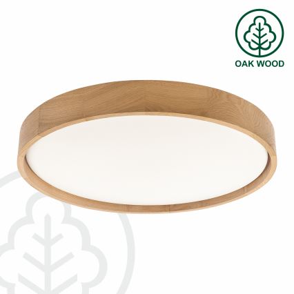 Brilagi - LED fényerőszabályozható mennyezeti lámpatest MANAROLA REMOTE LED/36W/230V 3000-6500K átm. 51 cm tölgy + távirányító