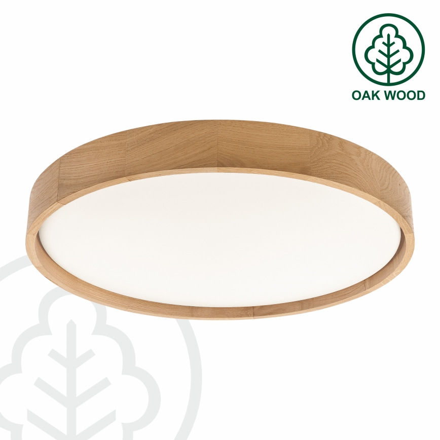 Brilagi - LED fényerőszabályozható mennyezeti lámpatest MANAROLA REMOTE LED/36W/230V 3000-6500K átm. 51 cm tölgy + távirányító