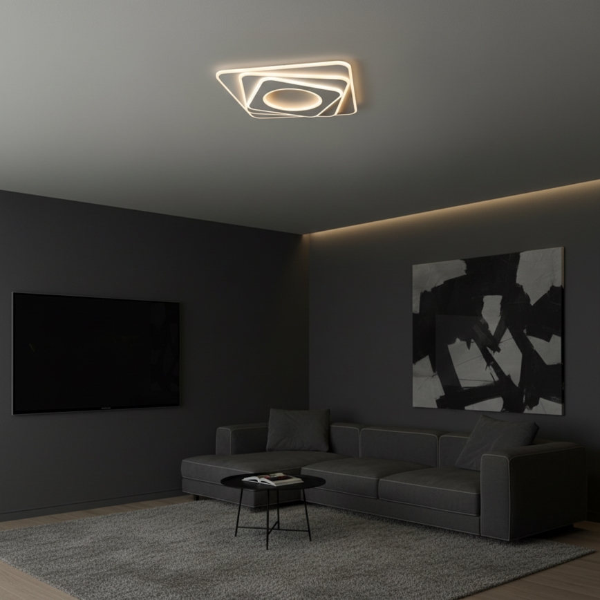 Brilagi - LED dimmelhető mennyezeti lámpa MODERN LED/100W/230V 3000-6000K 48x48 cm + távirányító