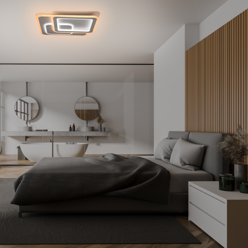 Brilagi - LED dimmelhető mennyezeti lámpa MODERN LED/80W/230V 2700-6500K 52,5x52,5 cm + távirányító