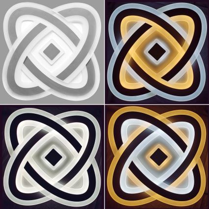 Brilagi - LED Dimmelhető mennyezeti lámpa MODERN LED/90W/230V 2700-6500K 48x48 cm+ távirányítás