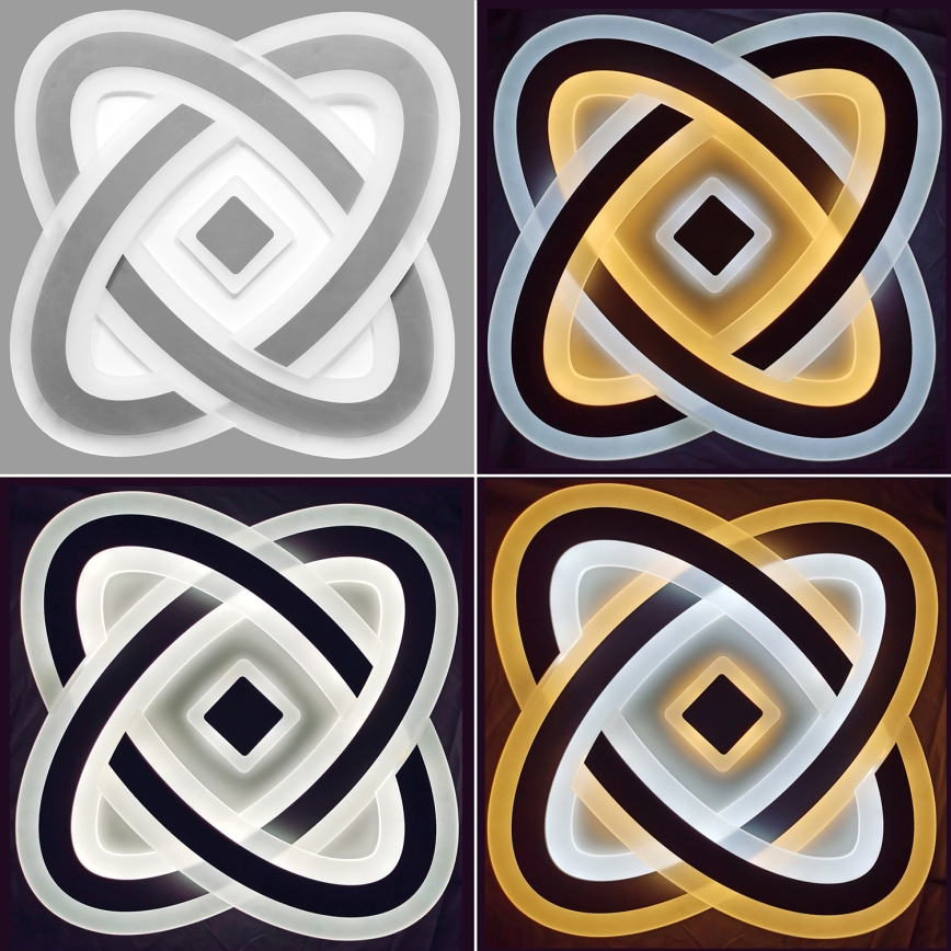 Brilagi - LED Dimmelhető mennyezeti lámpa MODERN LED/90W/230V 2700-6500K 48x48 cm+ távirányítás