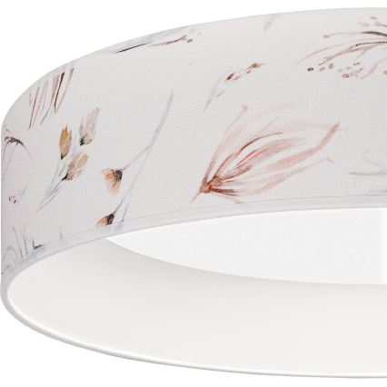 Brilagi - LED fényerőszabályozható mennyezeti lámpatest VELVET SMARTIX STARS LED/36W/230V 3000–6000K átm. 55 cm fehér/virágminta Wi‑Fi Tuya Beacon + távirányító