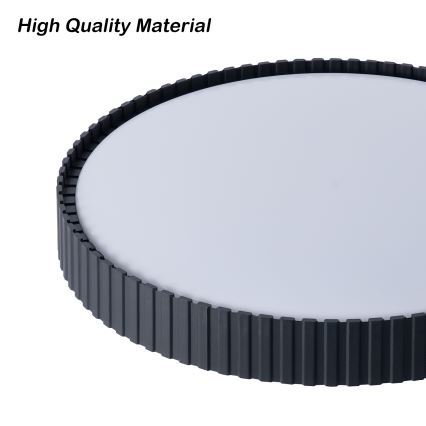 Brilagi - LED Dimmelhető mennyezeti lámpatest ORINO LED/54W/230V 3000-6000K fekete átm. 43 cm + távirányító
