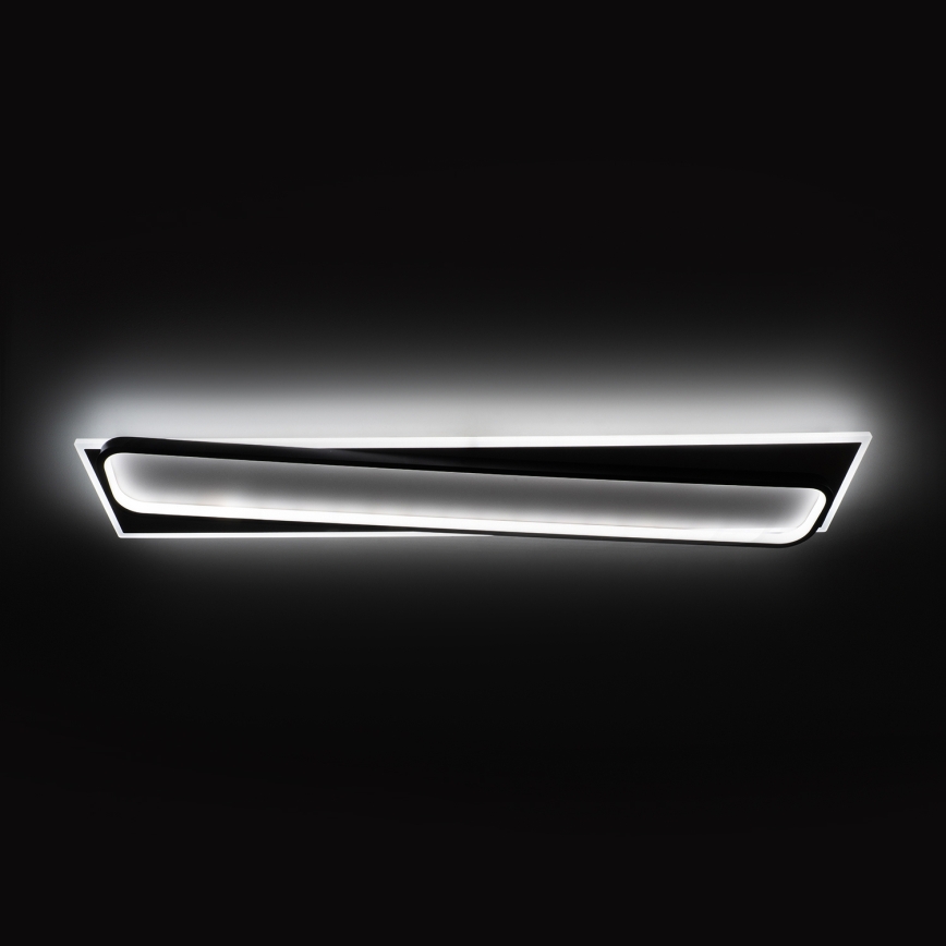 Brilagi - LED Dimmelhető mennyezeti lámpatest OUTLINE LED/90W/230V 3000-6000K 18x100 cm fehér/fekete + távirányító