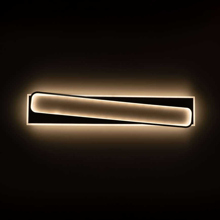 Brilagi - LED Dimmelhető mennyezeti lámpatest OUTLINE LED/90W/230V 3000-6000K 18x100 cm fehér/fekete + távirányító