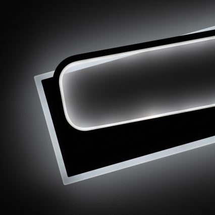 Brilagi - LED Dimmelhető mennyezeti lámpatest OUTLINE LED/90W/230V 3000-6000K 18x100 cm fehér/fekete + távirányító