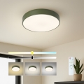 Brilagi - LED dimmelhető mennyezeti lámpa POOL LED/36W/230V 3000-6000K átm. 30 cm zöld + távirányító