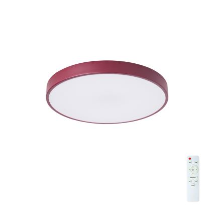 Brilagi - LED dimmelhető mennyezeti lámpatest POOL LED/48W/230V 3000-6000K átm. 40 cm bordó + távirányító