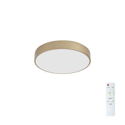 Brilagi - Fényerőszabályozható LED mennyezeti lámpa POOL LED/48W/230V 3000-6000K átm. 40 cm arany + távirányító