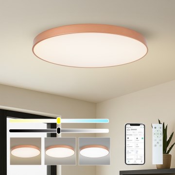 BRILAGI - LED Dimmelhető mennyezeti lámpa POOL SMART LED/128W/230V 100 cm 3000-6000K Wi-Fi Tuya bronzszínű + távirányító