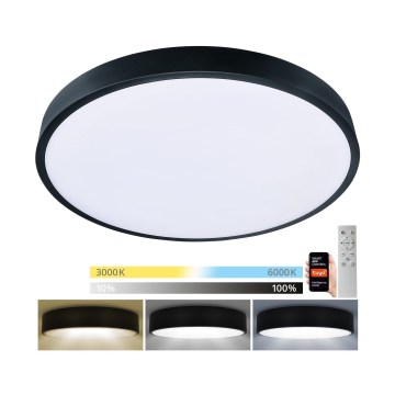 Brilagi - LED dimmelhető mennyezeti lámpa POOL SMART LED/60W/230V 50 cm 3000-6000K Wi-Fi Tuya + távirányító fekete