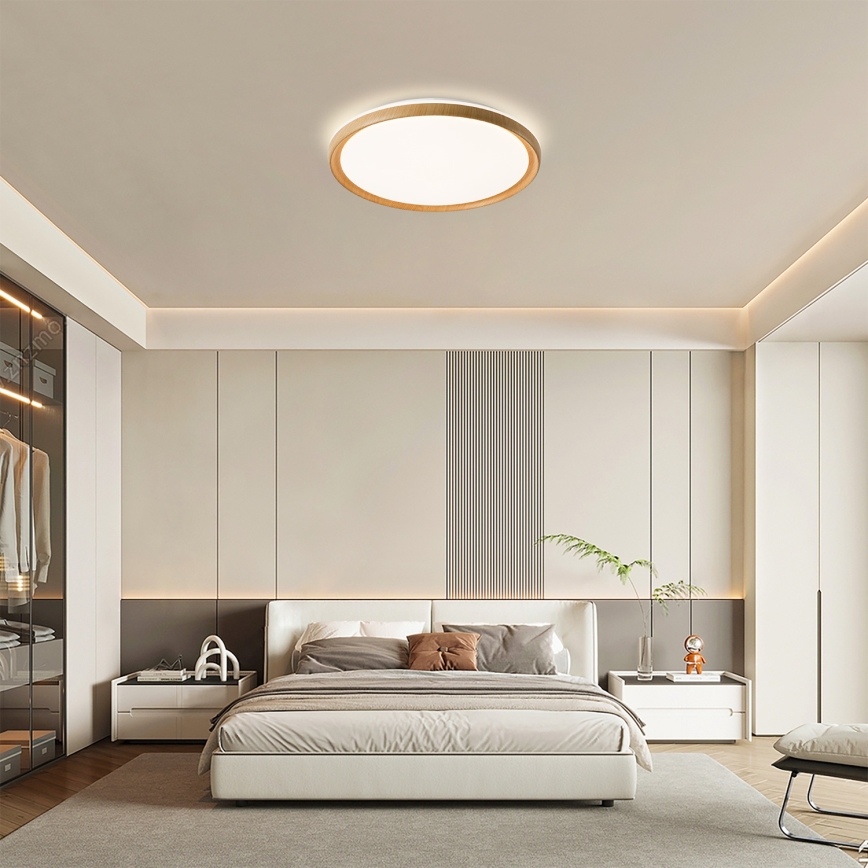 Brilagi - RIVO LED/72W/230V 3000-6000K fa dekor átmérő 50 cm + távirányító