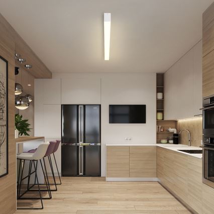 Brilagi - LED Dimmelhető mennyezeti lámpatest SLEEKLINE SMART LED/40W/230V 3000-6000K Wi-Fi Tuya fehér + távirányító