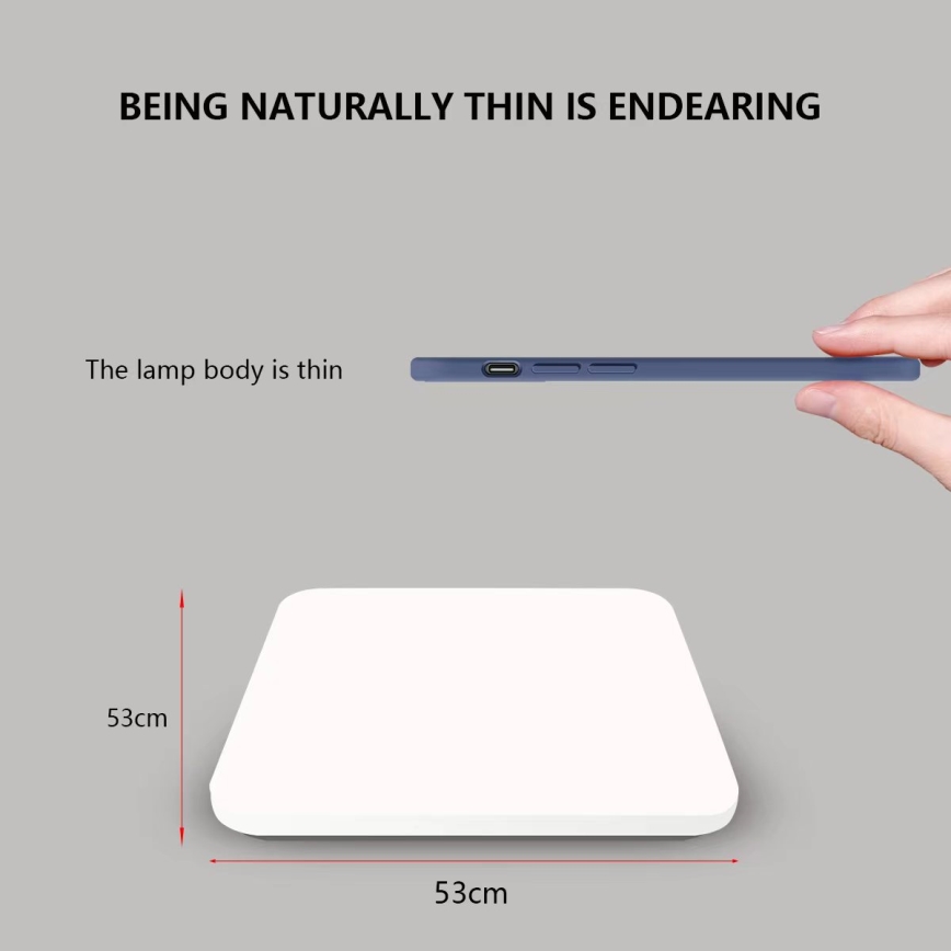 Brilagi - Dimmelhető SMART mennyezeti LED lámpatest LED/36W/230V 53x53 cm 2700-6500K Wi-Fi Tuya + távirányító