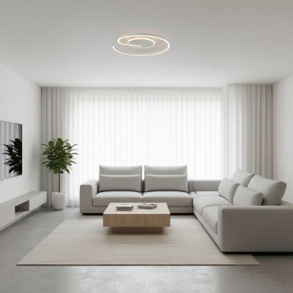 Brilagi - SPIRAL dimmelhető LED mennyezeti lámpatest 56W/230V, átmérő 50 cm, 3000/4000/6000K + távirányító
