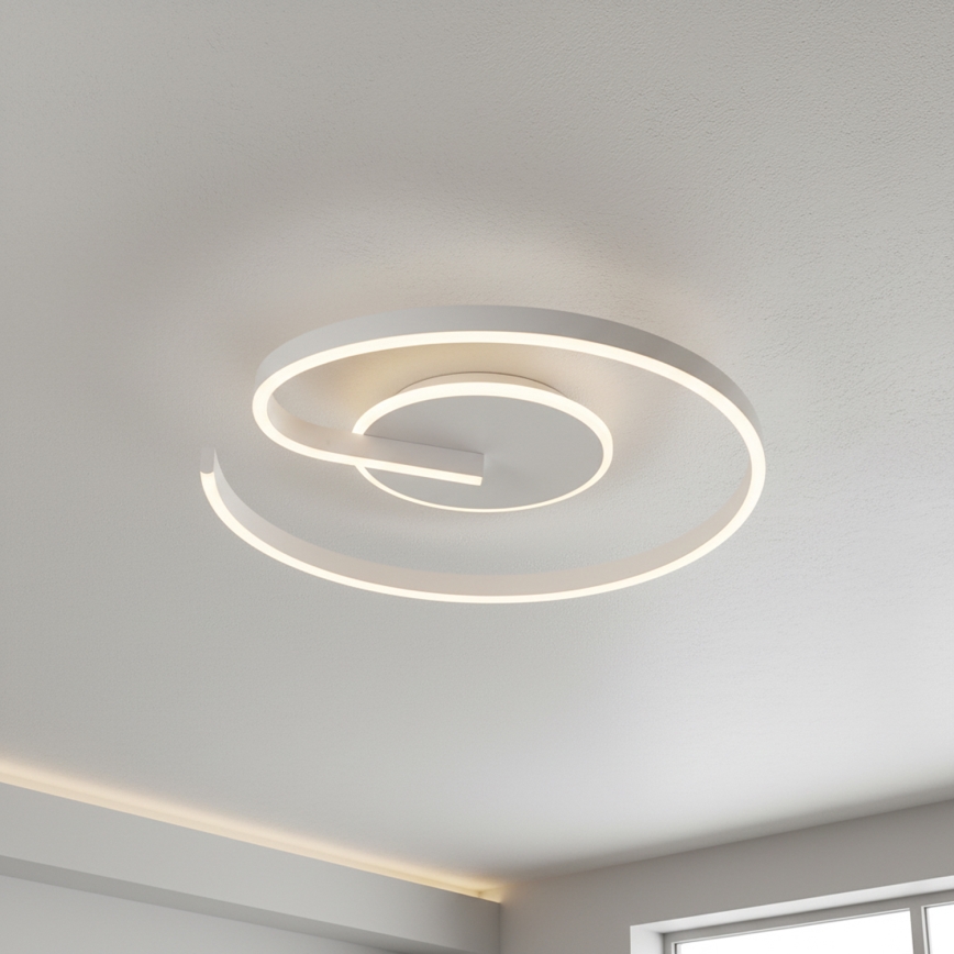 Brilagi - SPIRAL dimmelhető LED mennyezeti lámpatest 56W/230V, átmérő 50 cm, 3000/4000/6000K + távirányító