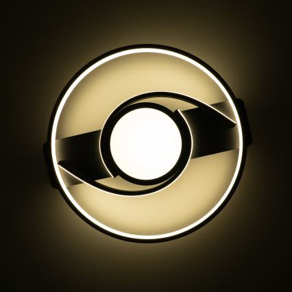 BRILAGI - LED dimmelhető mennyezeti lámpa TWIRL LED/38W/230V 3000-6000K fekete + távirányító