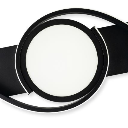 BRILAGI - LED dimmelhető mennyezeti lámpa TWIRL LED/38W/230V 3000-6000K fekete + távirányító