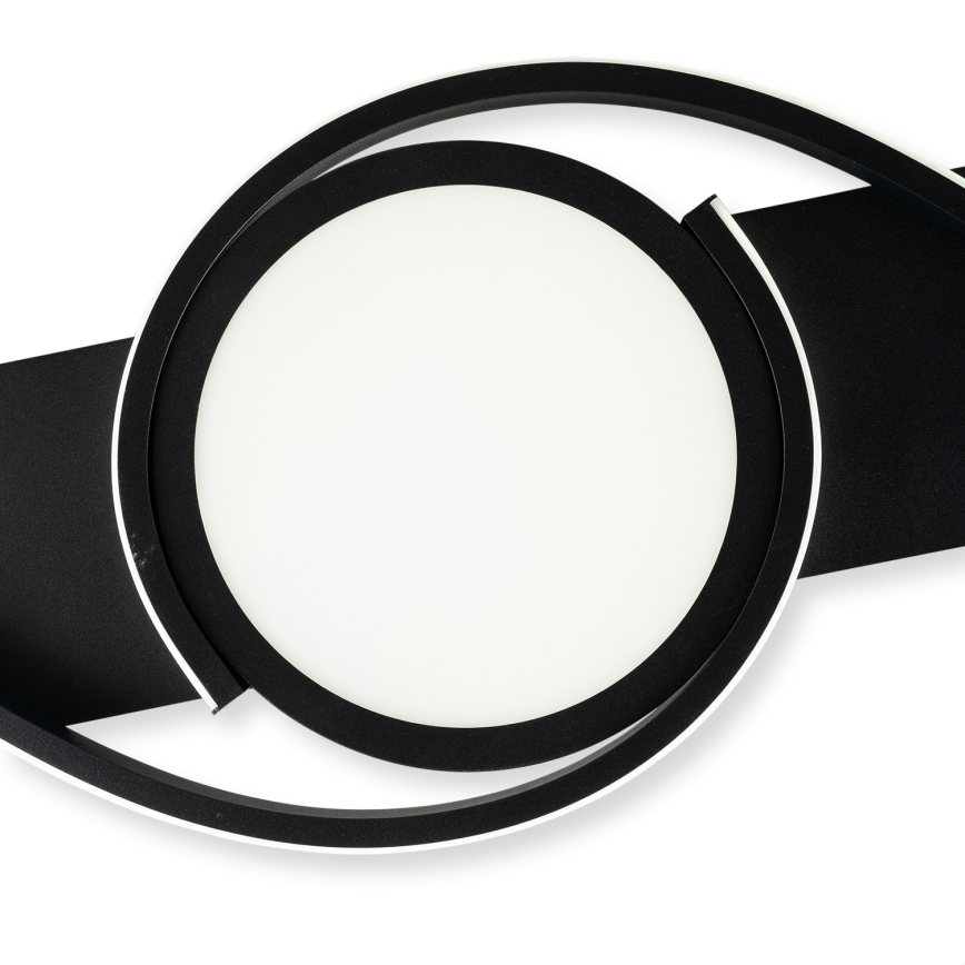 BRILAGI - LED dimmelhető mennyezeti lámpa TWIRL LED/38W/230V 3000-6000K fekete + távirányító