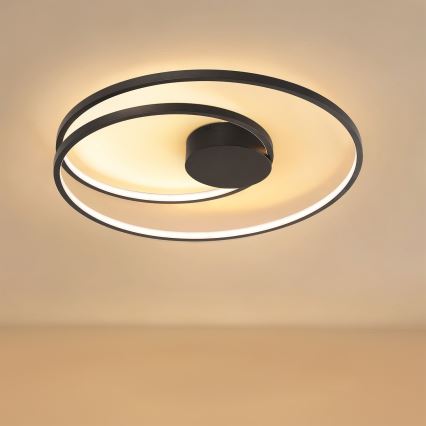 Brilagi - Dimmelhető LED mennyezeti lámpa TWISTER LED/75W/230V 3000-6000K át. 70 cm fekete + távirányító