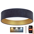 Brilagi - LED dimmelhető mennyezeti lámpa VELVET SMART LED/36W/230V átm. 55 cm 2700-6500K Wi-Fi Tuya kék/arany + távirányító