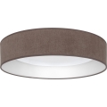 Brilagi - LED dimmelhető mennyezeti lámpa VELVET SMART VARI LED/24W/230V 3000–6500K átm. 45 cm barna + távirányító