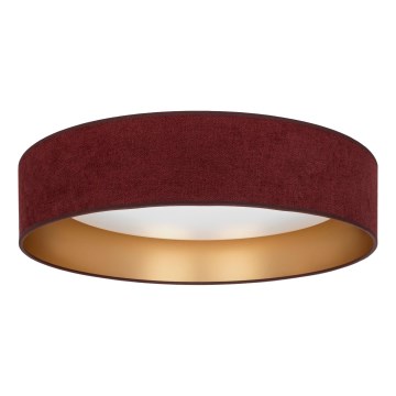 Brilagi - LED dimmelhető mennyezeti lámpa VELVET SMART VARI LED/24W/230V 3000-6500K átm. 45 cm bordó/arany + távirányító