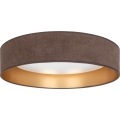 Brilagi - LED dimmelhető mennyezeti lámpa VELVET SMARTIX LED/24W/230V 3000-6000K átmérő 45 cm barna/arany Wi-Fi Tuya Beacon + távirányító