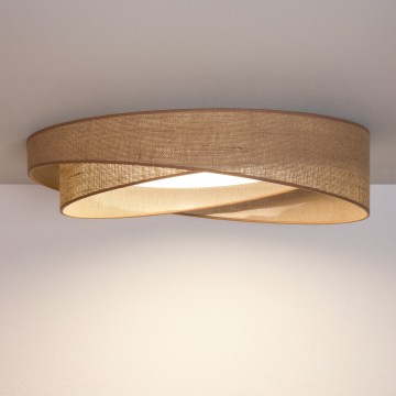 BRILAGI - LED dimmelhető mennyezeti lámpa VELVET TWIST LED/36W/230V 3000-6000K átmérő 65 cm Wi-Fi Tuya Beacon bézs + távirányító