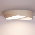 BRILAGI - LED dimmelhető mennyezeti lámpa VELVET TWIST LED/36W/230V 3000-6000K Ø 65 cm Wi-Fi Tuya Beacon bézs + távirányító